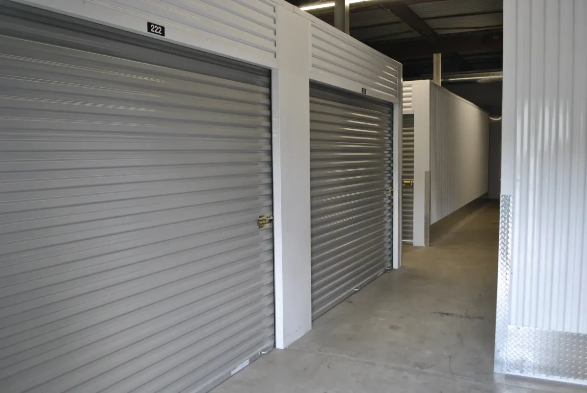 Kalamazoo indoor units with grey rollup doors